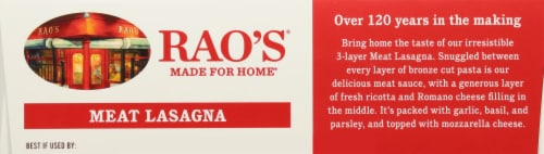 Rao's® Made For Home Meat Lasagna Frozen Meal Perspective: bottom