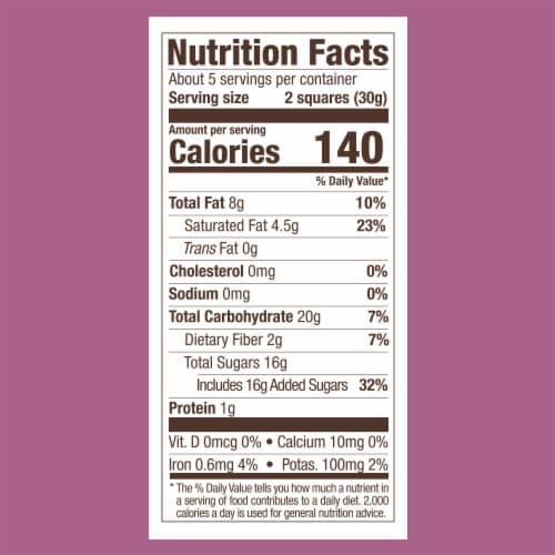 Ghirardelli® Dark Chocolate Raspberry Squares Perspective: bottom