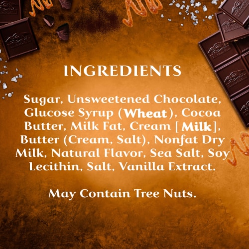 Ghirardelli® Intense Dark Salted Caramel Cascade Chocolate Bar Perspective: bottom