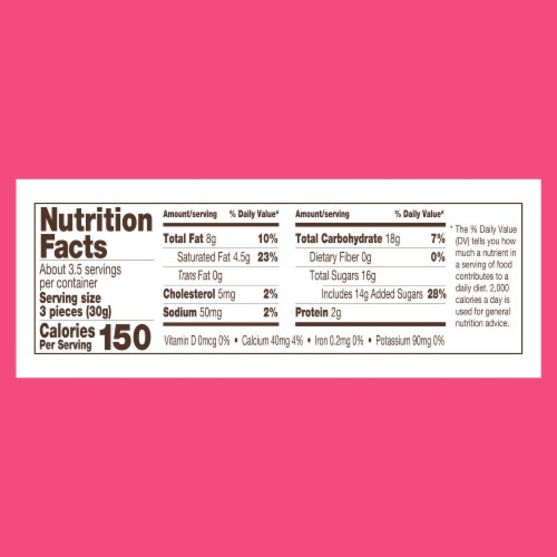 Ghirardelli® Milk Chocolate Caramel Duet Hearts Valentine Candy Perspective: bottom