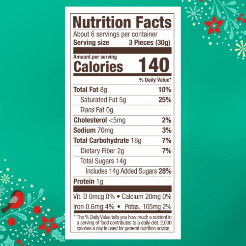 Ghirardelli® Holiday Dark Chocolate Sea Salt Caramel Snowmen Perspective: bottom