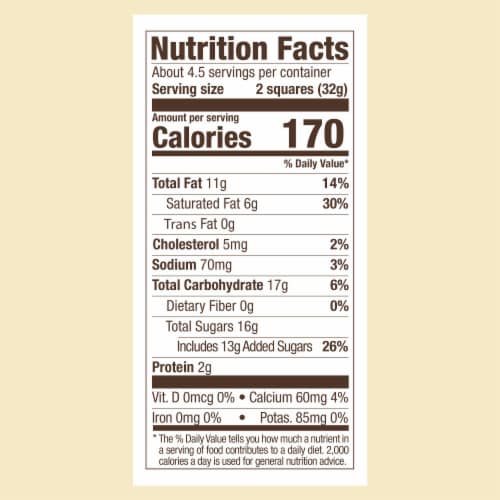 Ghirardelli® White Chocolate Squares with Caramel Filling Holiday Candy Bag Perspective: bottom