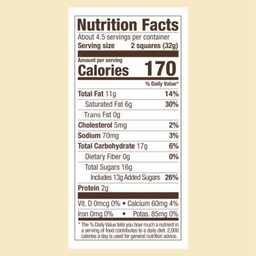 Ghirardelli® White Chocolate Squares with Caramel Filling Holiday Candy Bag Perspective: bottom