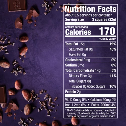 Ghirardelli® Intense Dark 72% Cacao Chocolate Squares Perspective: bottom