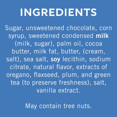 Ghirardelli® Dark Chocolate Sea Salt Caramel Squares Holiday Candy Bag Perspective: bottom