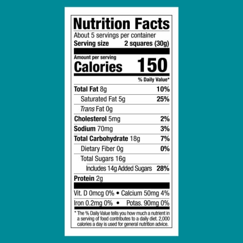 Ghirardelli® Milk Chocolate Sea Salt Caramel Squares Perspective: bottom