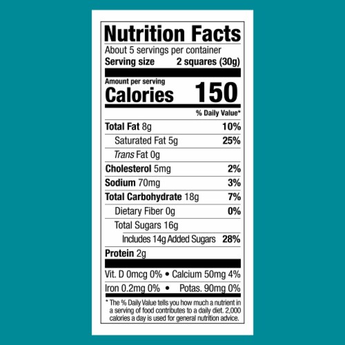 Ghirardelli® Milk Chocolate Sea Salt Caramel Squares Perspective: bottom