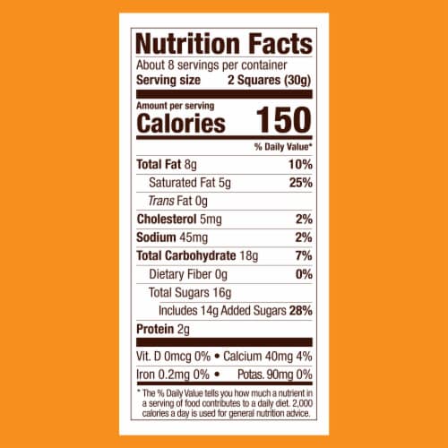 Ghirardelli® Milk Chocolate Squares with Caramel Filling Perspective: bottom