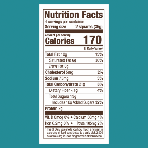 Ghirardelli® Sea Salt Caramel Milk Chocolate Squares Perspective: bottom