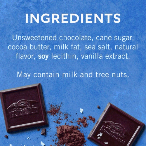GHIRARDELLI Sea Salt with 60% Cacao Dark Chocolate Perspective: bottom