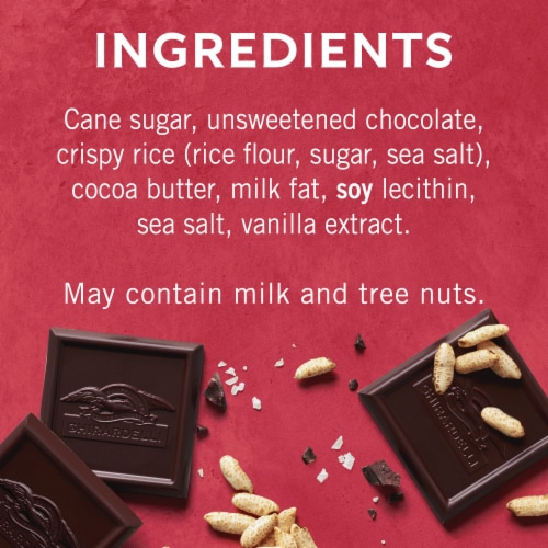 Ghirardelli® Intense Dark Crispy Rice & Sea Salt Dark Chocolate Bar Perspective: bottom