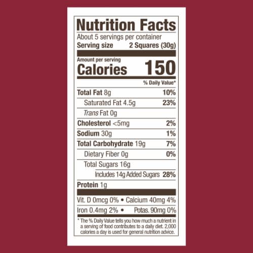 Ghirardelli® Milk Chocolate Double Chocolate Squares Perspective: bottom