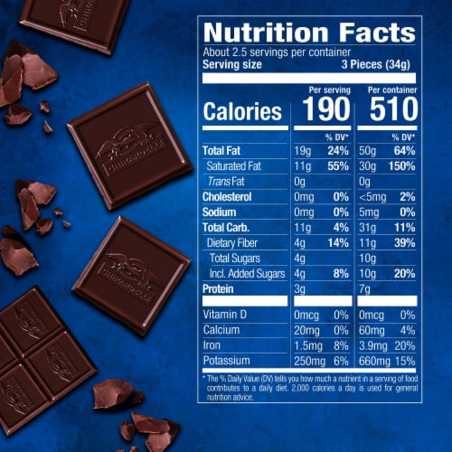 Ghirardelli® Intense Dark 86% Cacao Chocolate Bar Perspective: bottom