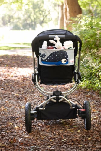 3 Sprouts Universal Stroller Organizer - Baby Jogger Caddy with Cup Holder, Whale Perspective: bottom