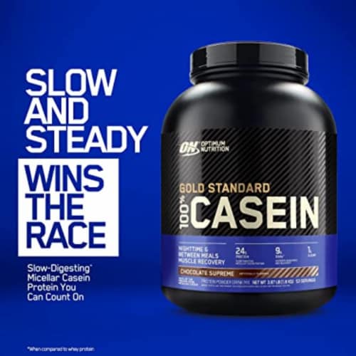 Optimum Nutrition Gold Standard 100% Micellar Casein Protein Powder, Cookies and Cream, 3.86 Lbs Perspective: bottom