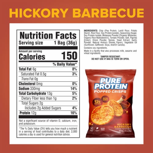 Pure Protein® BBQ Popped Crisps Perspective: bottom