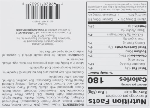 Pure Protein Chocolate Fudge Deluxe Bars Perspective: bottom
