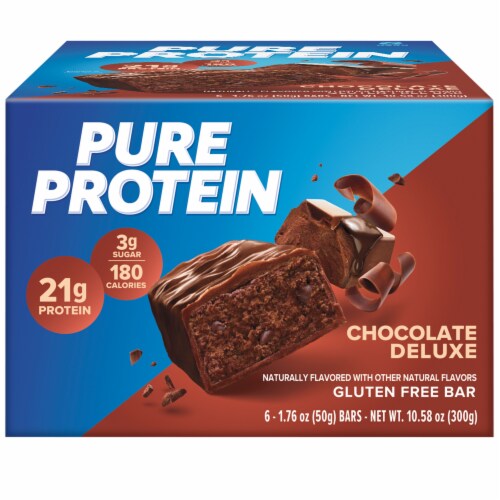 Pure Protein Chocolate Deluxe Protein Bars Perspective: bottom