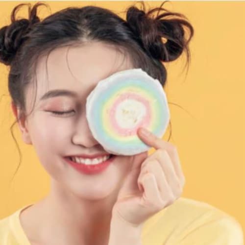 Sugarolly Rainbow Cotton Candy Pop Rocks (Pack of 5) Perspective: bottom