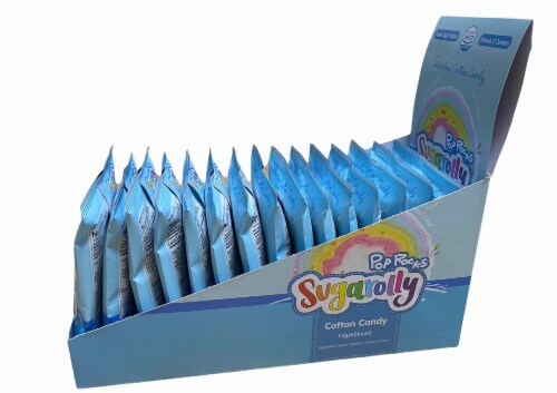 Sugarolly Rainbow Cotton Candy Pop Rocks (1 RRP Box) Perspective: bottom