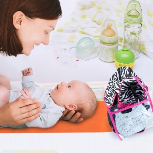 Baby Nappy Diaper Duffel Shoulder Bags with Wipeable Changing Pad Perspective: bottom