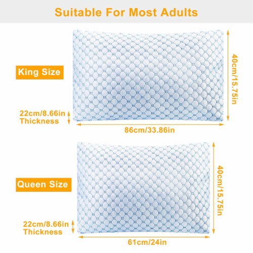 Edge Collections - Cooling Gel Memory Foam Pillow Perspective: bottom