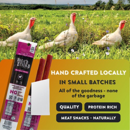 Nicks Stick Spicy Turkey Snack 1.7oz Perspective: bottom