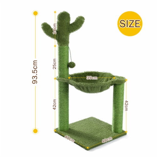 Stylish Cat Tree Scratching Post with Hammock Play Tower Entertain Your Cat 1 Ct Fry s Food Stores