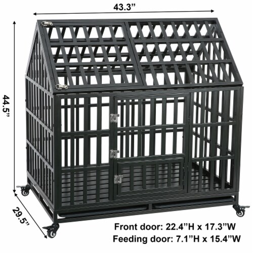 Dog cage with roof discount