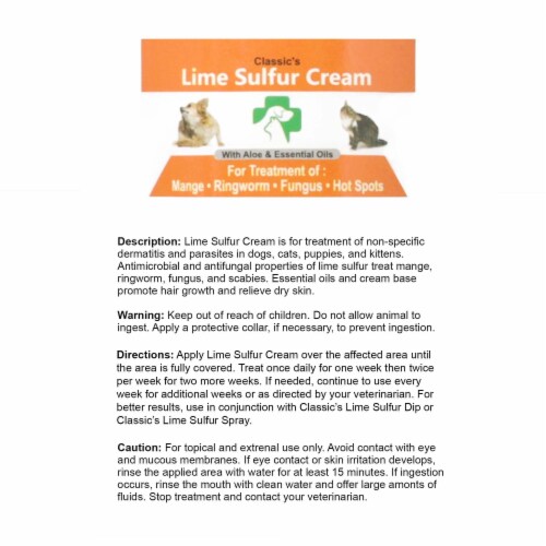 Healthy Paw Life - Lime Sulfur Itchy and Dry Skin Pet Skin Cream Perspective: bottom
