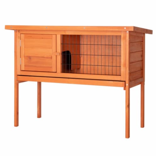 inQ Boutique - 36 Single Deck Waterproof Wooden Chicken Coop - Hen House Pet Animal Cage Perspective: bottom