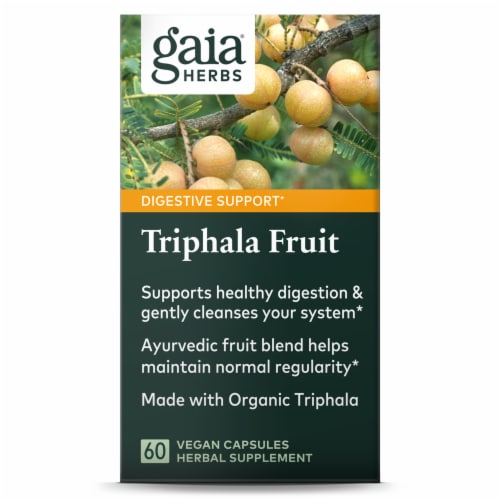 Gaia® Herbs Triphala Fruit Dietary Supplement Perspective: bottom