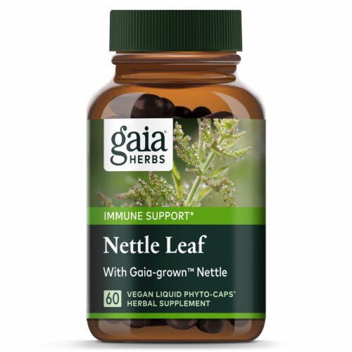 Gaia Herbs® Nettle Leaf Vegan Liquid Phyto-Caps Perspective: bottom