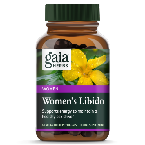 Gaia Herbs Women's Libido Capsules Perspective: bottom