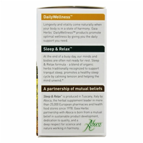 Gaia Herbs  DailyWellness™ Sleep and Relax Perspective: bottom