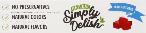 Simply Delish Natural Sugar Free Strawberry Gelatin Dessert Perspective: bottom