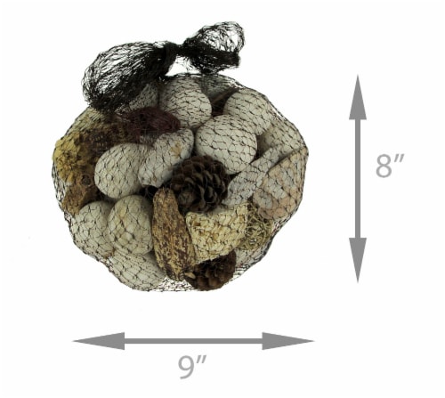 Neutral White Decorative Mushroom Mix Assorted Dried Botanicals In a Bag Perspective: bottom