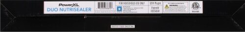 Spectrum Brands PowerXL Duo NutriSealer Vacuum Sealer Perspective: bottom