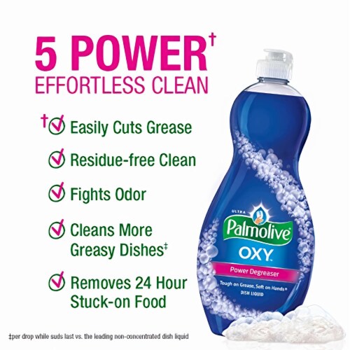 Palmolive Ultra Liquid Dish Soap Oxy Power Degreaser (Pack of 2) Perspective: bottom