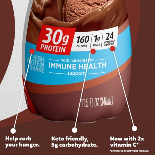 Premier Protein, Protein Shake, Chocolate (Pack of 3) Perspective: bottom