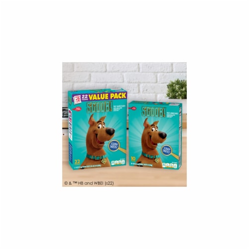 Scooby Doo Fruit Flavored Snacks, Gummy Treat Pouches, (Pack of 14) Perspective: bottom