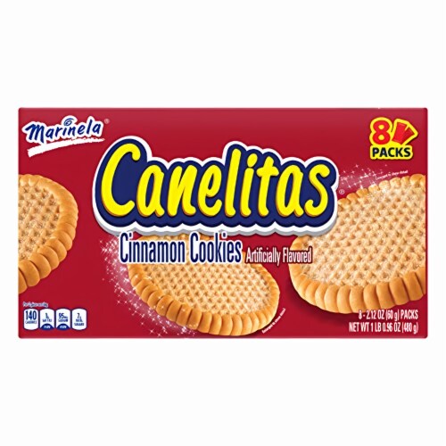 Marinela, Canelitas, Flavored Cookies, Cinnamon (Pack of 32) Perspective: bottom