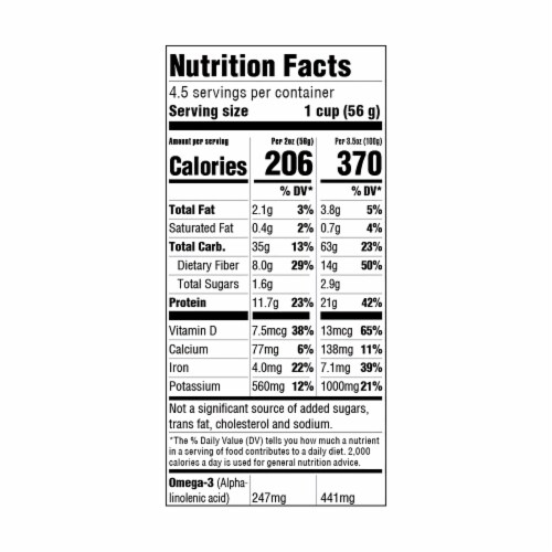 Seeds of Wellness Gluten-Free Chickpea Chia Sedanini Pasta Perspective: bottom