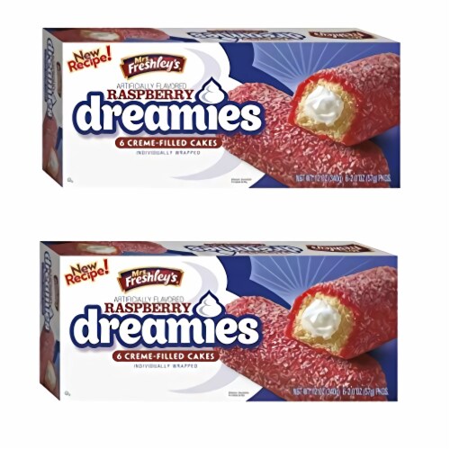 Mrs. Freshley's Raspberry Dreamies | 2 Oz | Pack of 18 Perspective: bottom