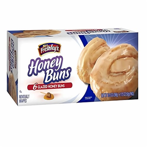 Mrs. Freshley's Glazed Honey Buns | 1.75 Oz | Pack of 18 Perspective: bottom