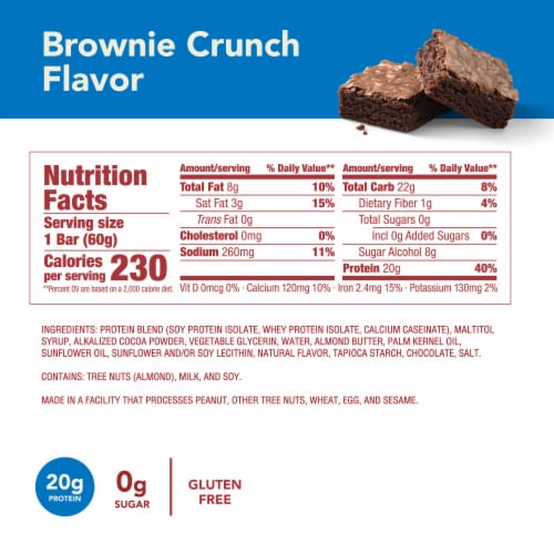 think! Brownie Crunch High Protein Bar Perspective: bottom