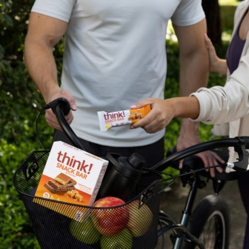 think! Snack Salted Caramel Protein Bars Perspective: bottom