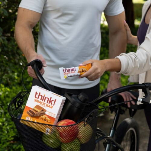 think! Snack Salted Caramel Protein Bars Perspective: bottom