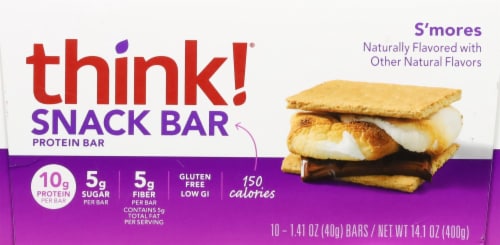 think!® S'mores Gluten Free Protein+ Bars Perspective: bottom