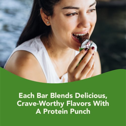 think! Plant Based Chocolate Mint High Protein Bars Perspective: bottom